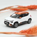 Citroën C3 (marché indien) 2021 Blanc et Orange 1:43