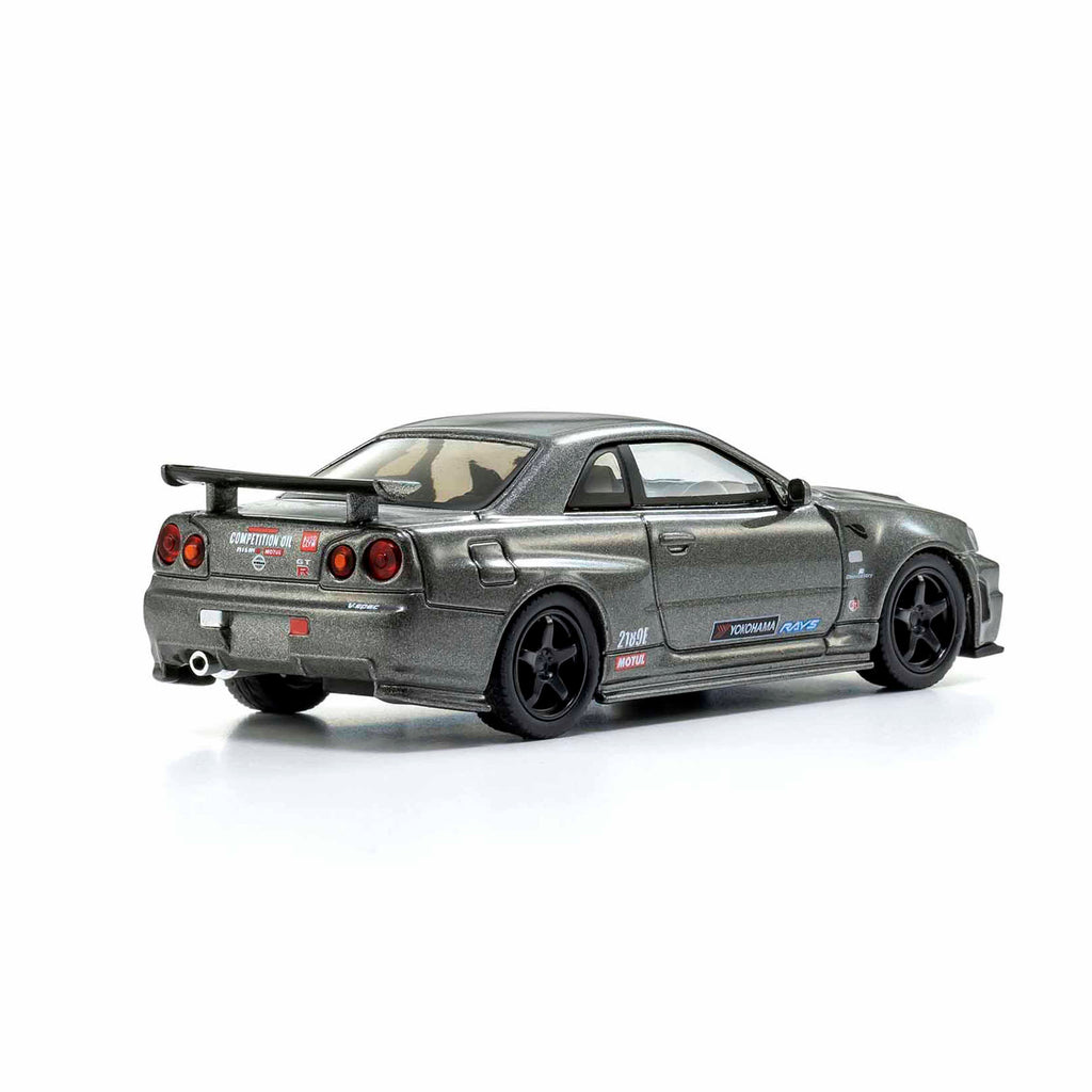 Nissan Skyline R34 GT-R NISMO (gris) 1/64