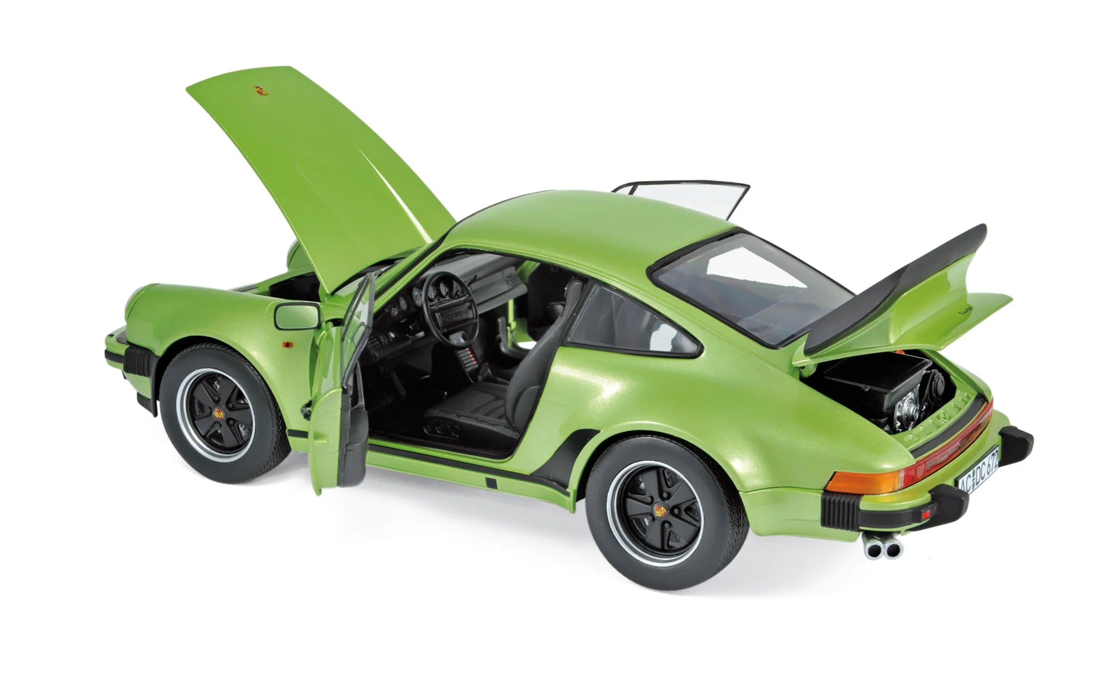 Porsche 911 Turbo 1978 Silvergreen metallic 1:18