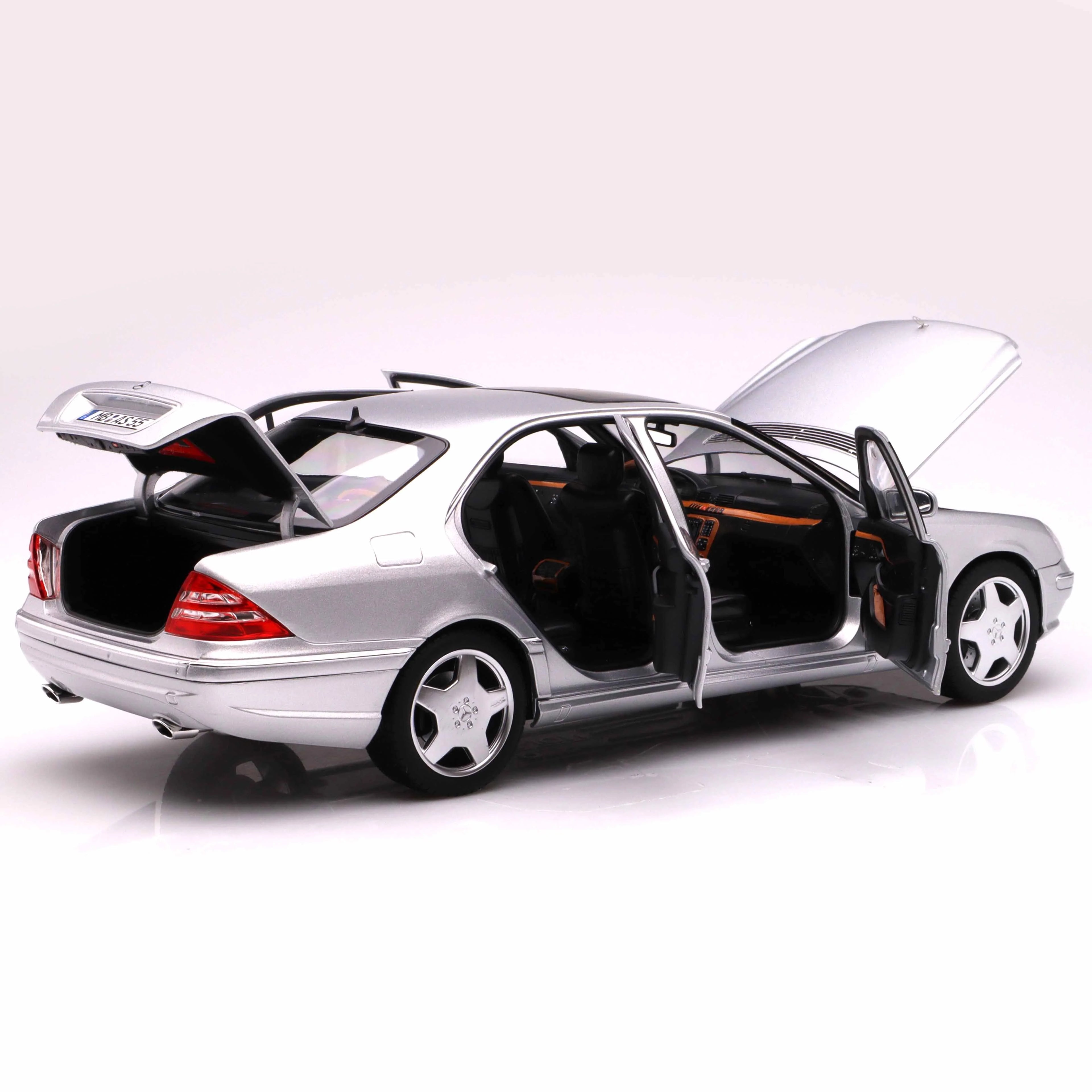 Mercedes-Benz S55 AMG 2000 Silver 1:18