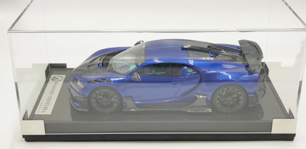 T&P Bugatti Chiron Mansory Centuria Carbone Bleu - Édition limitée 99 pcs
