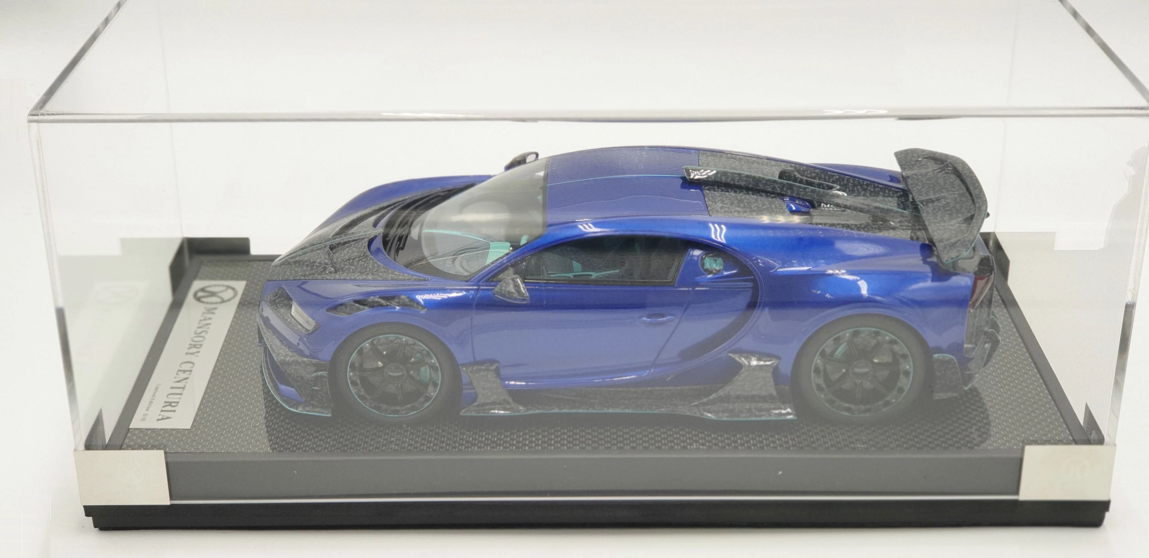 T&P Bugatti Chiron Mansory Centuria Carbone Bleu - Édition limitée 99 pcs