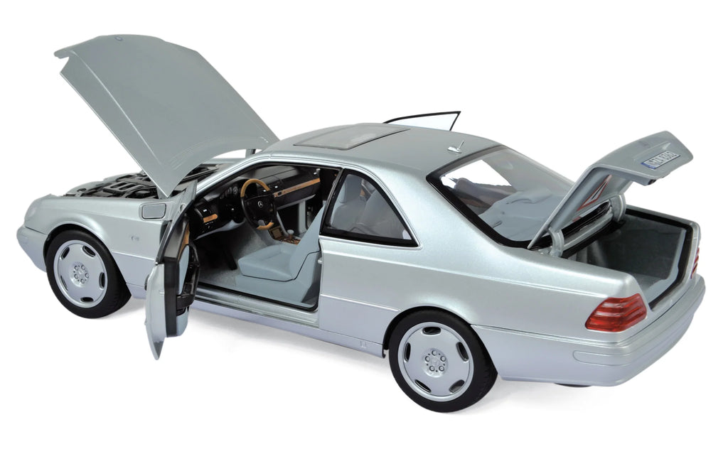 Mercedes-Benz S600 Coupe 1998 Silver metallic 1:18