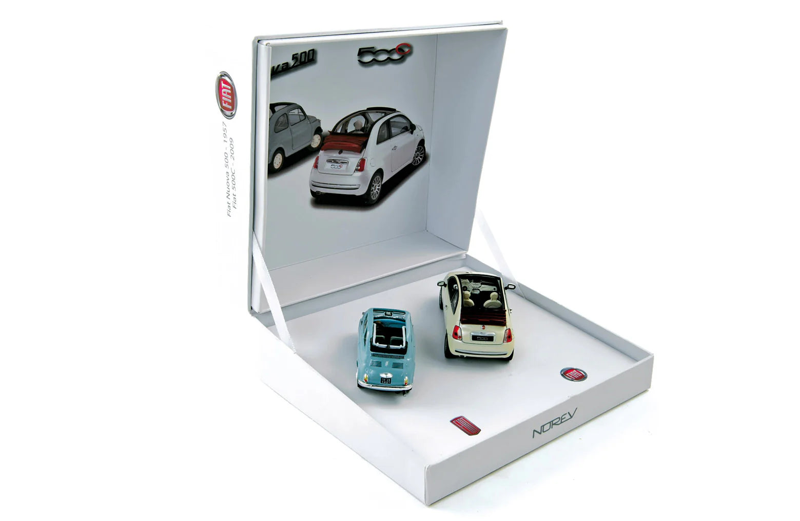 Gift Box Fiat 500 1957&500 C 2009 1:43