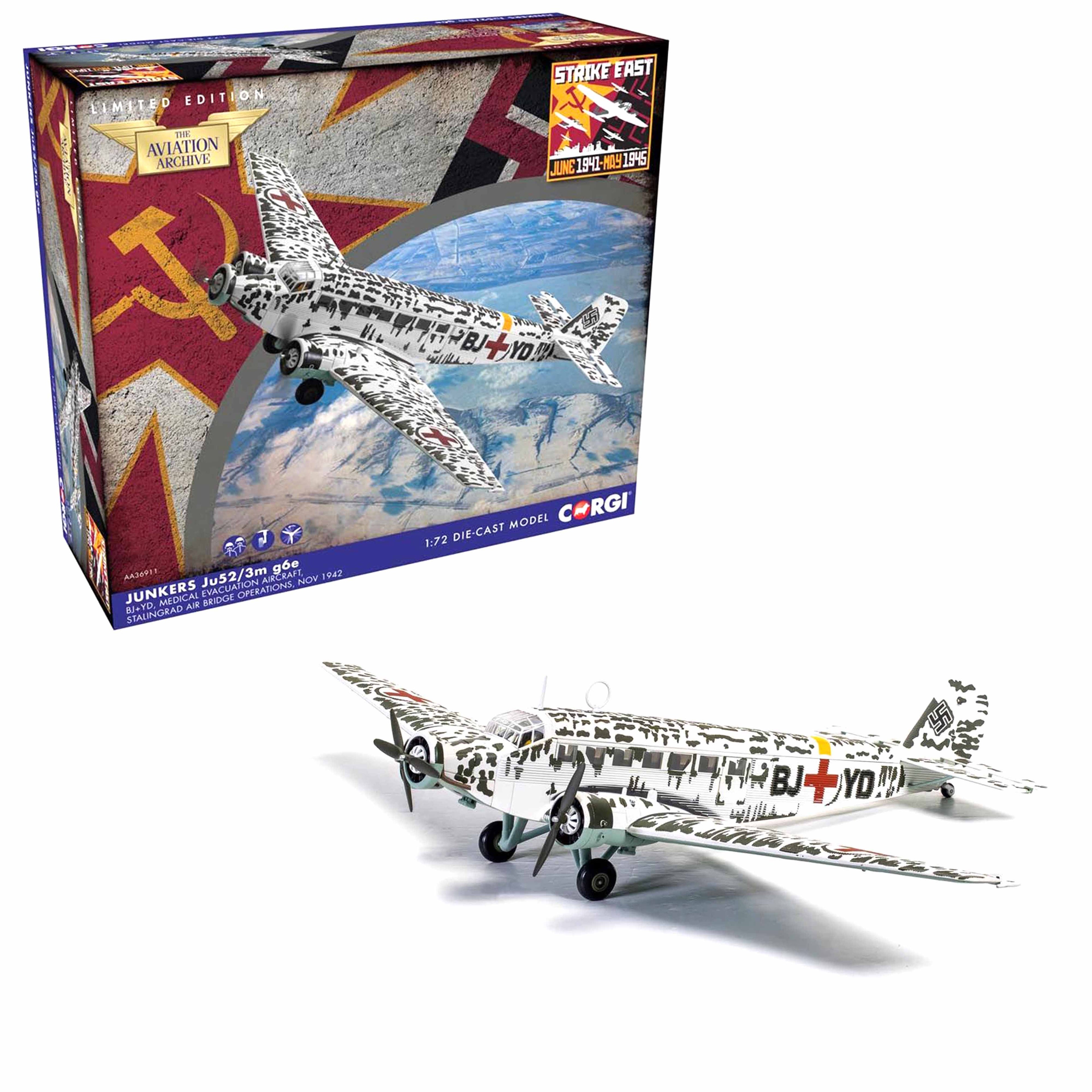 Junkers Ju-52/3M Sanitätsflugzeug BM+AA Stalingrad 1942/43 1:72