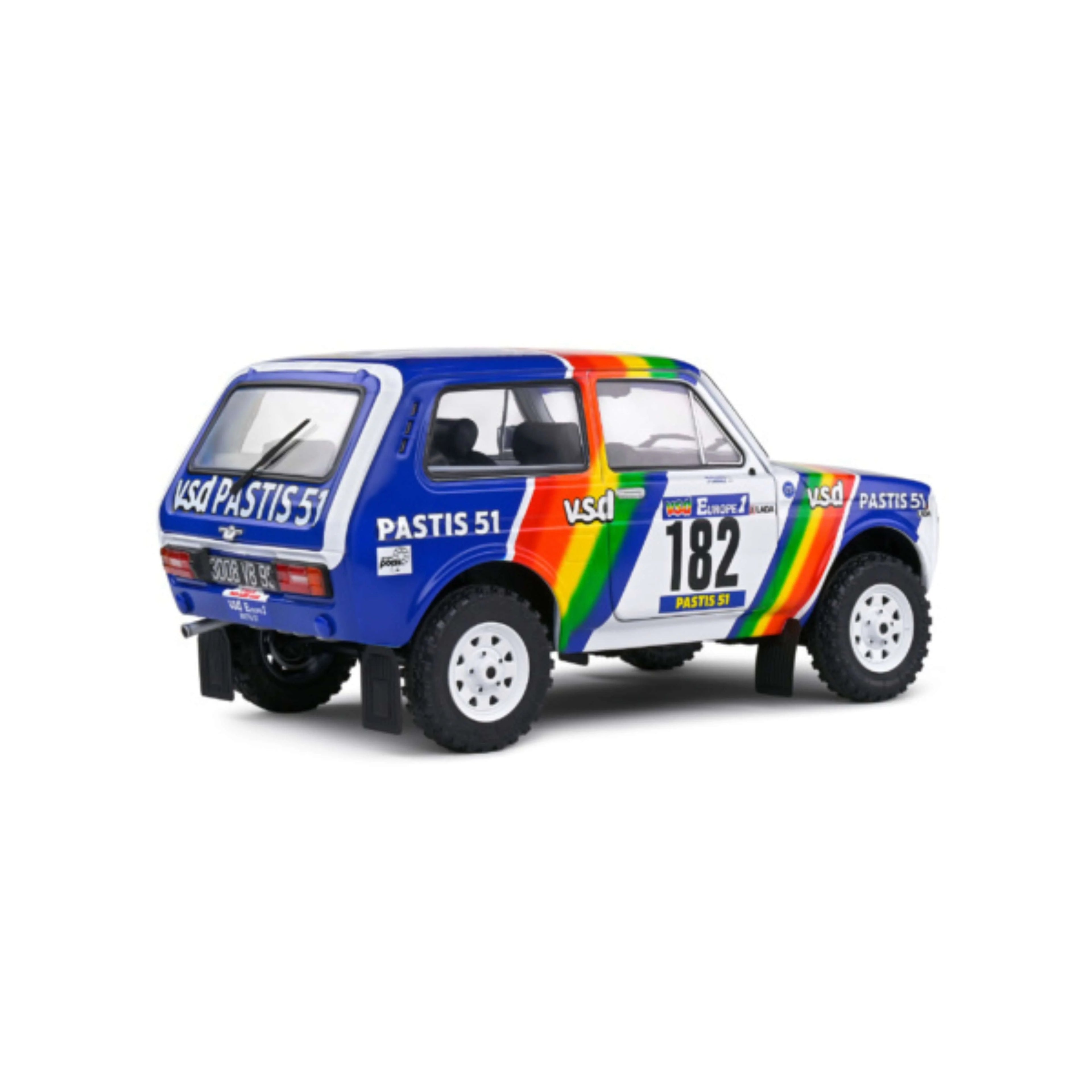 Lada Niva White #182 Jabouille / Sardou Paris-Dakar 1984 1:18
