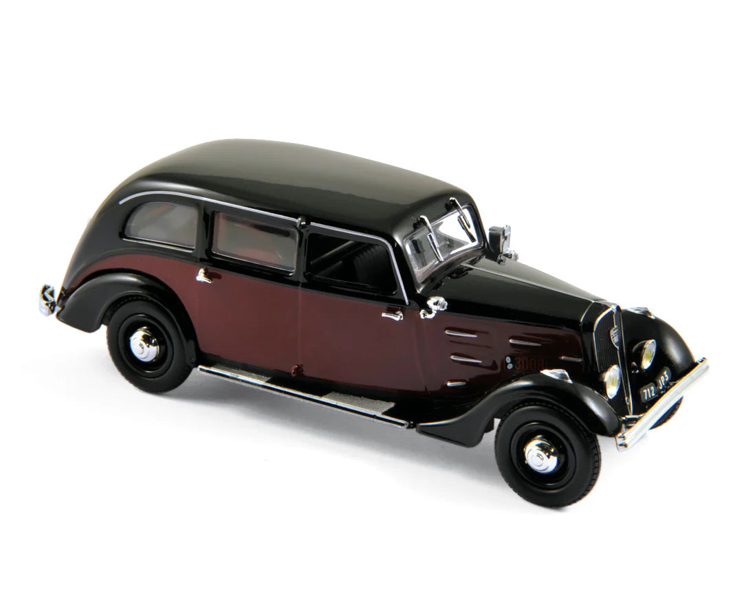Peugeot 401 Longue taxi 1935 Dark Red / Black 1:43