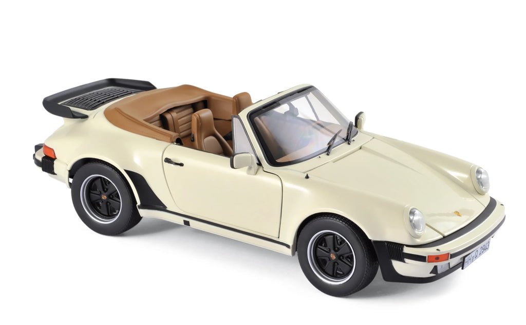 Porsche 911 Turbo Cabriolet 1987 Ivory 1:18