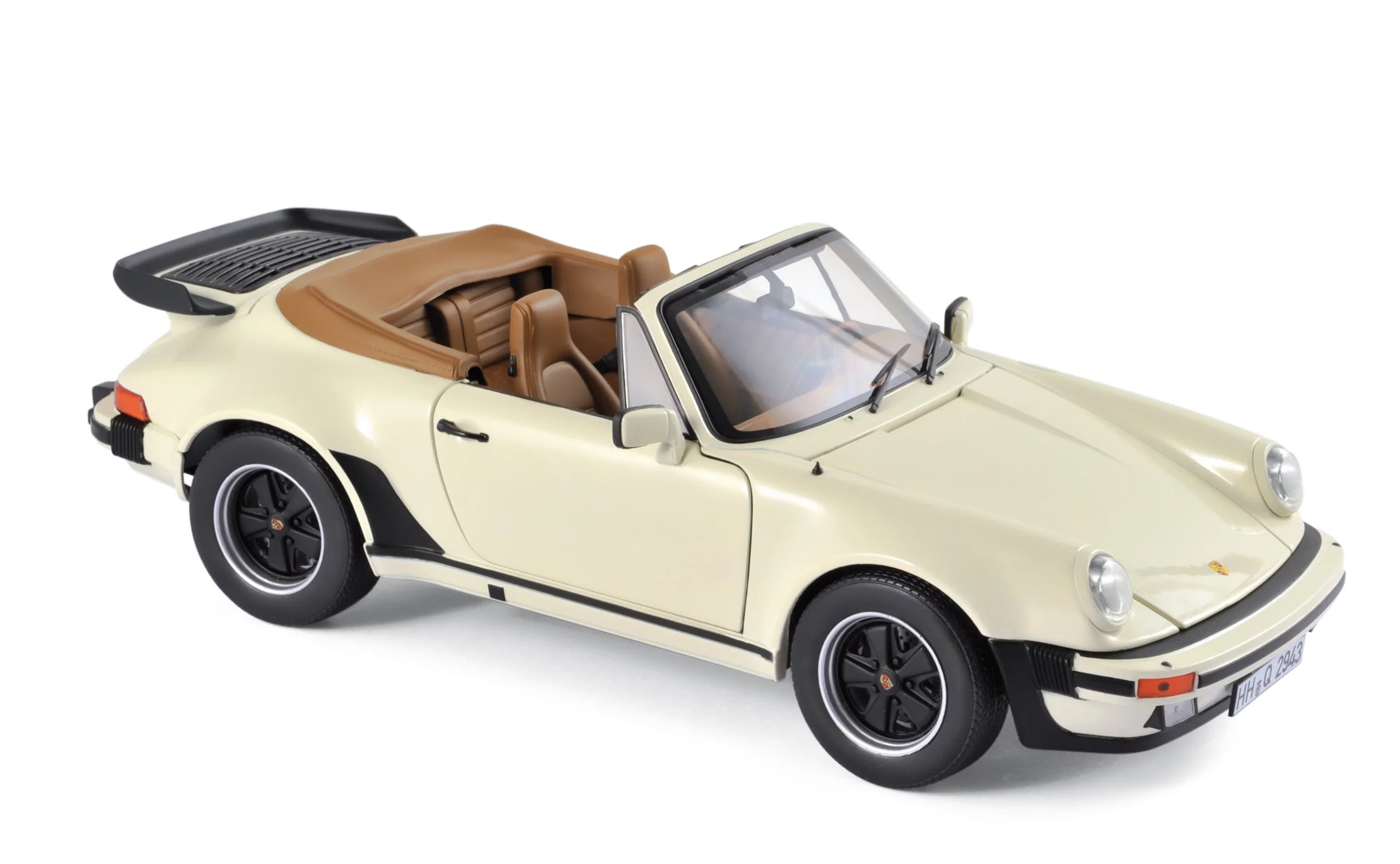 Porsche 911 Turbo Cabriolet 1987 Ivory 1:18