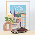 Citroën DS 23 Pallas 1972 Grenade Red and Grey metallic 1:18