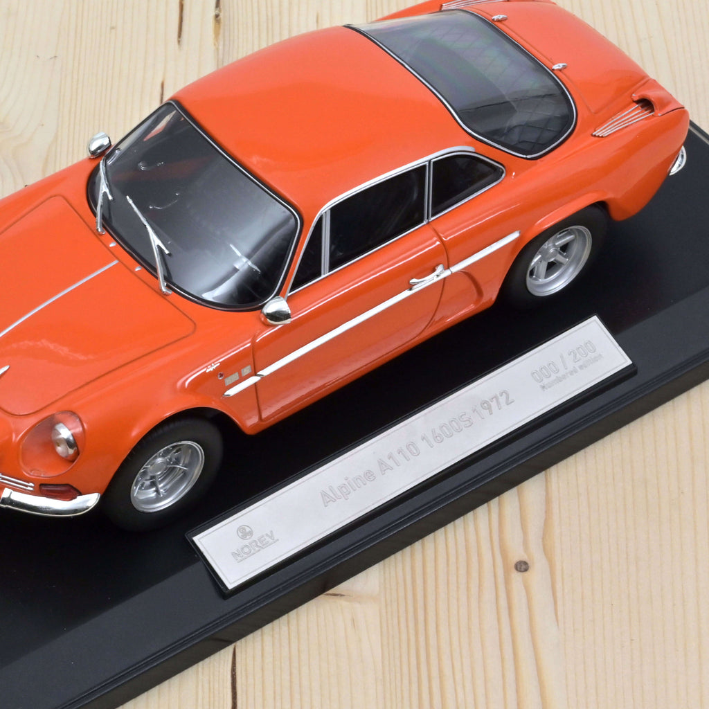 Alpine A110 1600S 1972 Acropolis Orange 1:18 - 200pcs