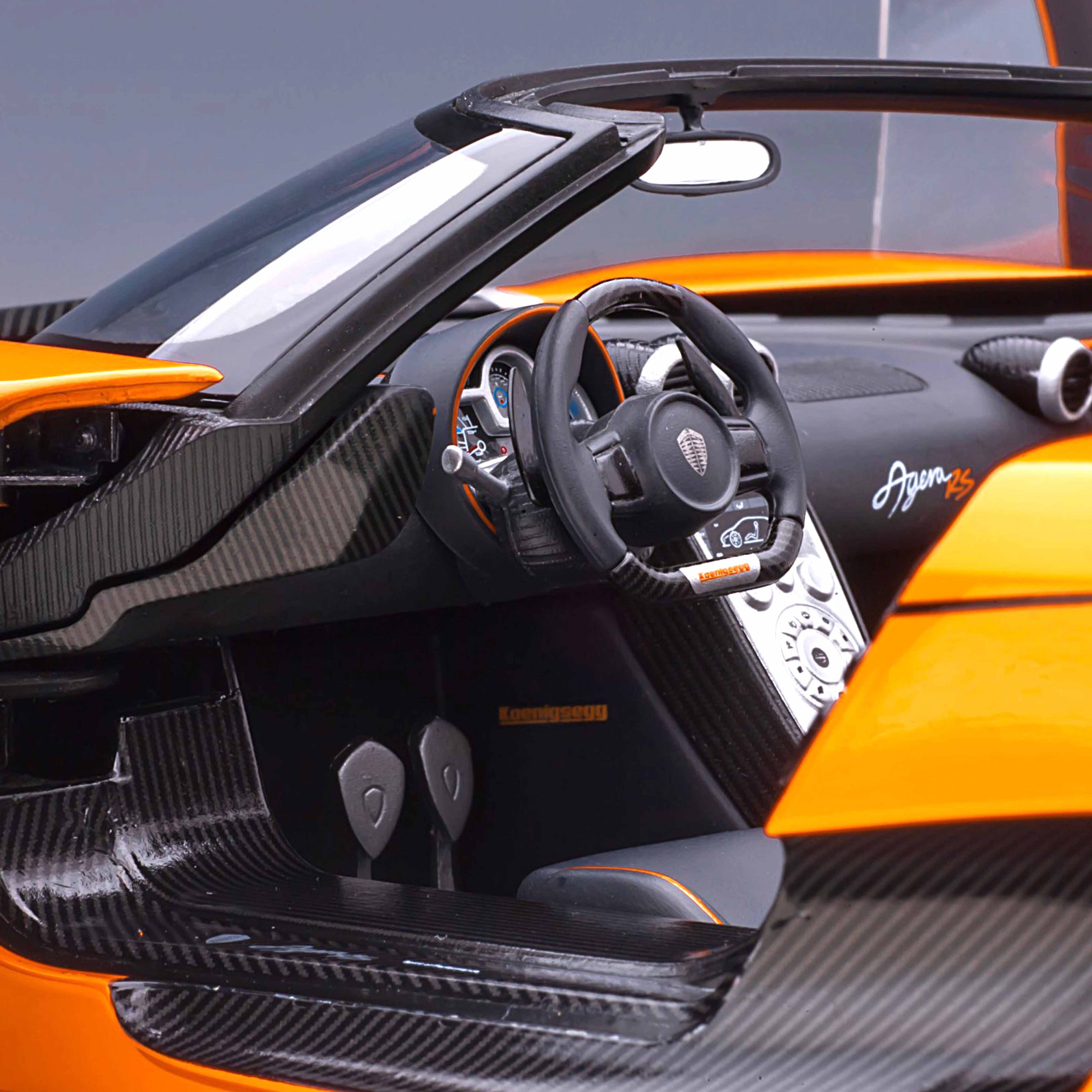 Koenigsegg Agera RS 2015 Orange/Black 1:18
