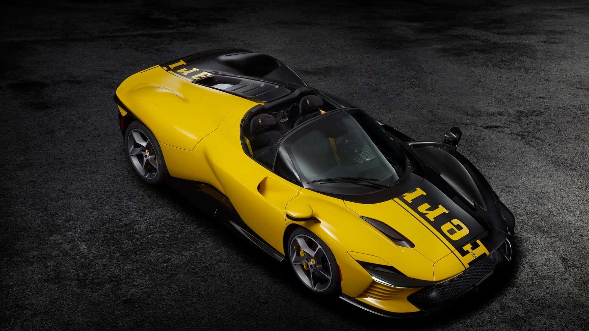MR Ferrari Daytona SP3 Giallo Modena / Shiny Carbon - Limited 99 pcs