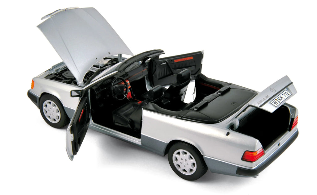 Mercedes-Benz 300 CE-24 Cabriolet 1990 Silver metallic 1:18