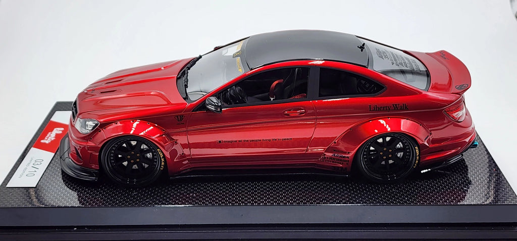 Mercedes Benz C63 Liberty Walk Performance White, Red - Limited 10 pcs by LB Work