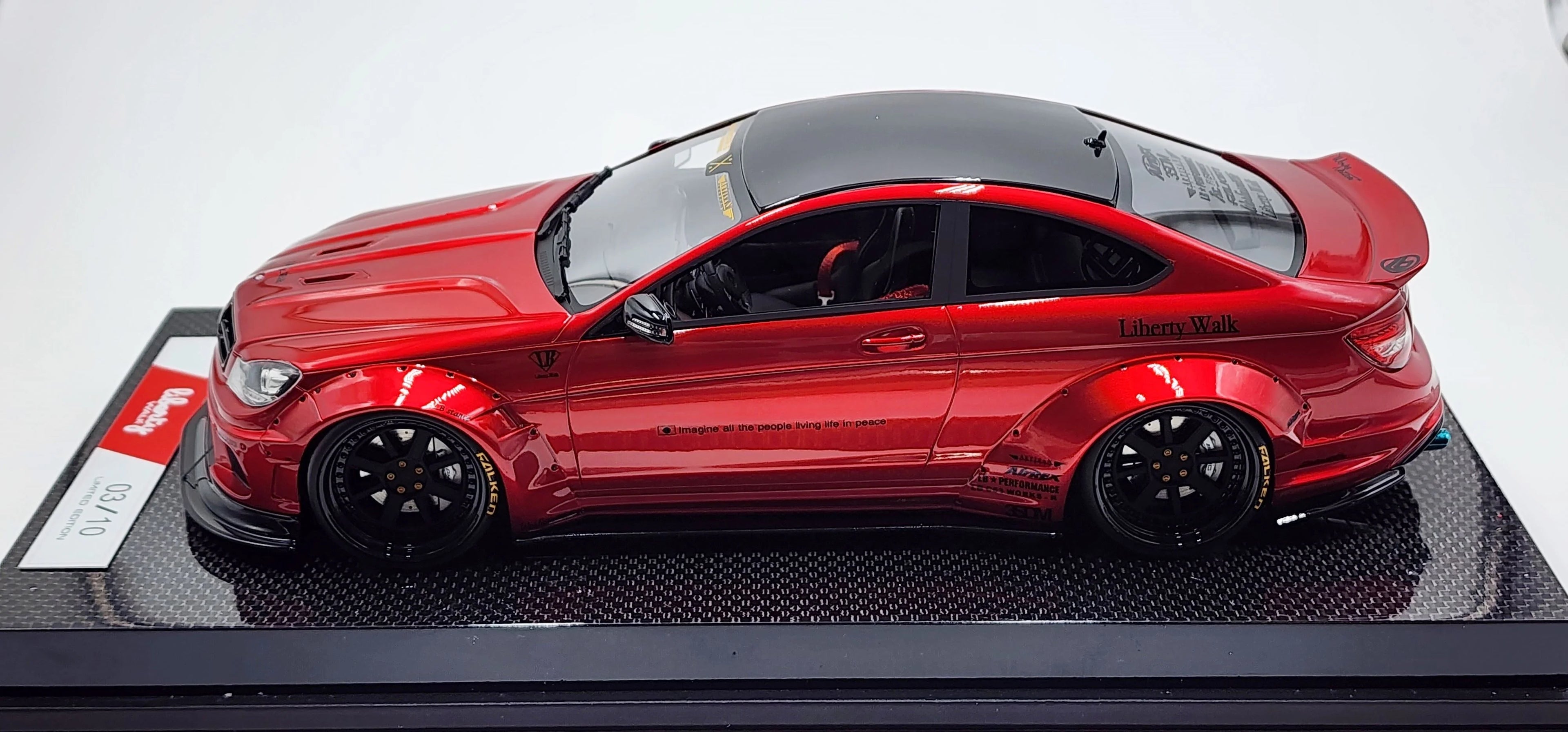 Mercedes Benz C63 Liberty Walk Performance White, Red - Limited 10 pcs by LB Work
