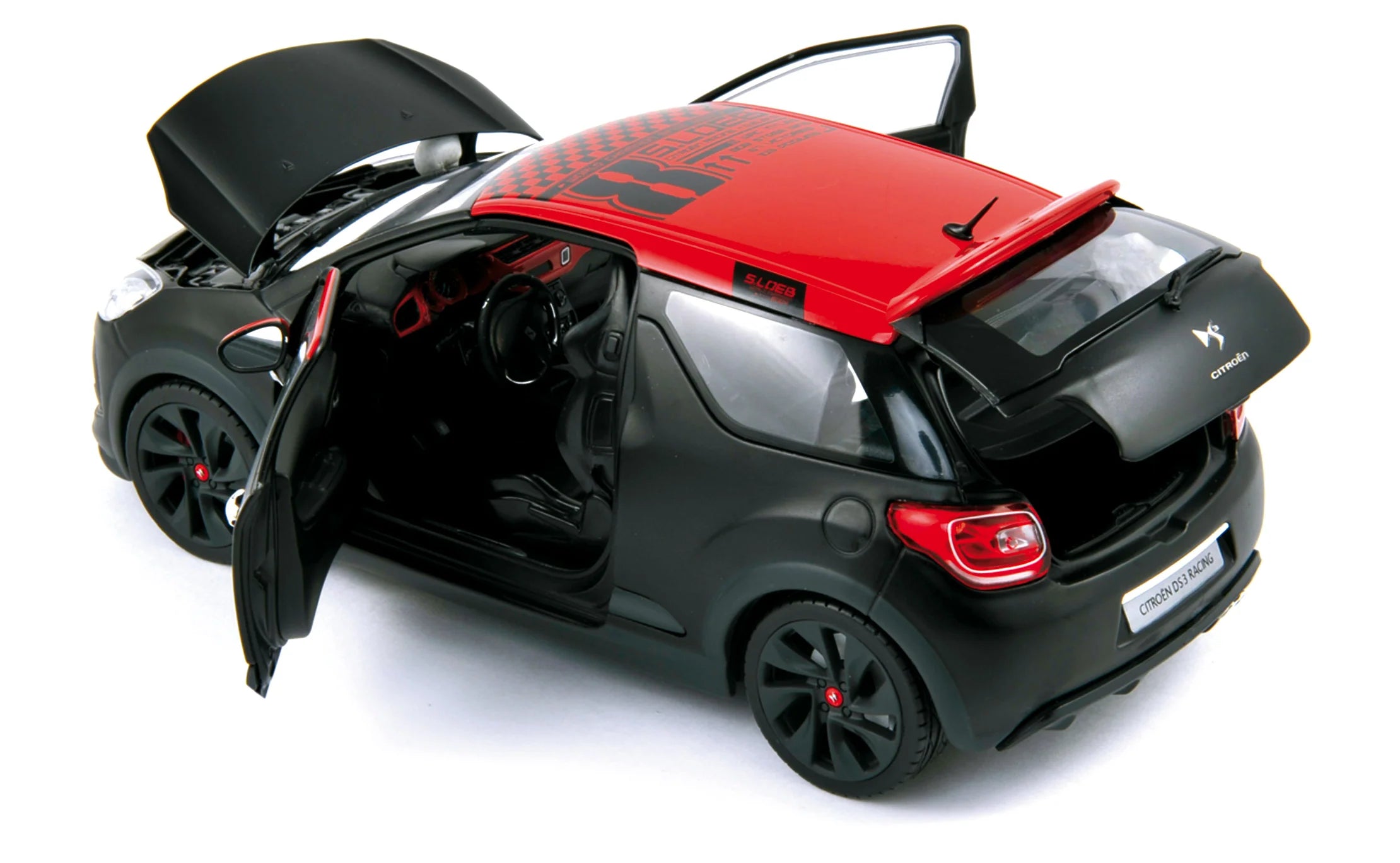 Citroën DS3 Racing Loeb 2012 Noir Mat&Rouge 1:18