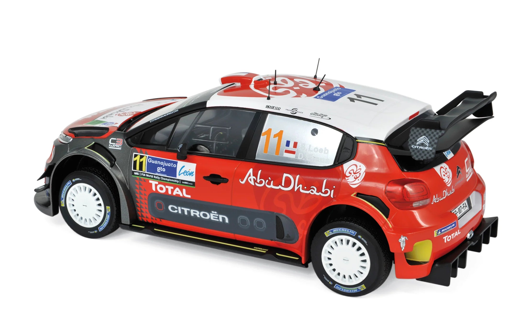 Citroën C3 WRC 2018 Rallye du Mexique 11 S.Loeb/D.Elena 1:18