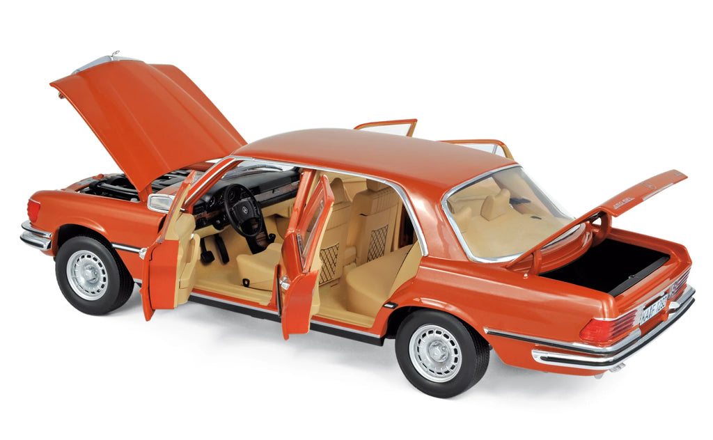 Mercedes-Benz 450 SEL 6.9 1976 Orange Inca métallisé 1/18