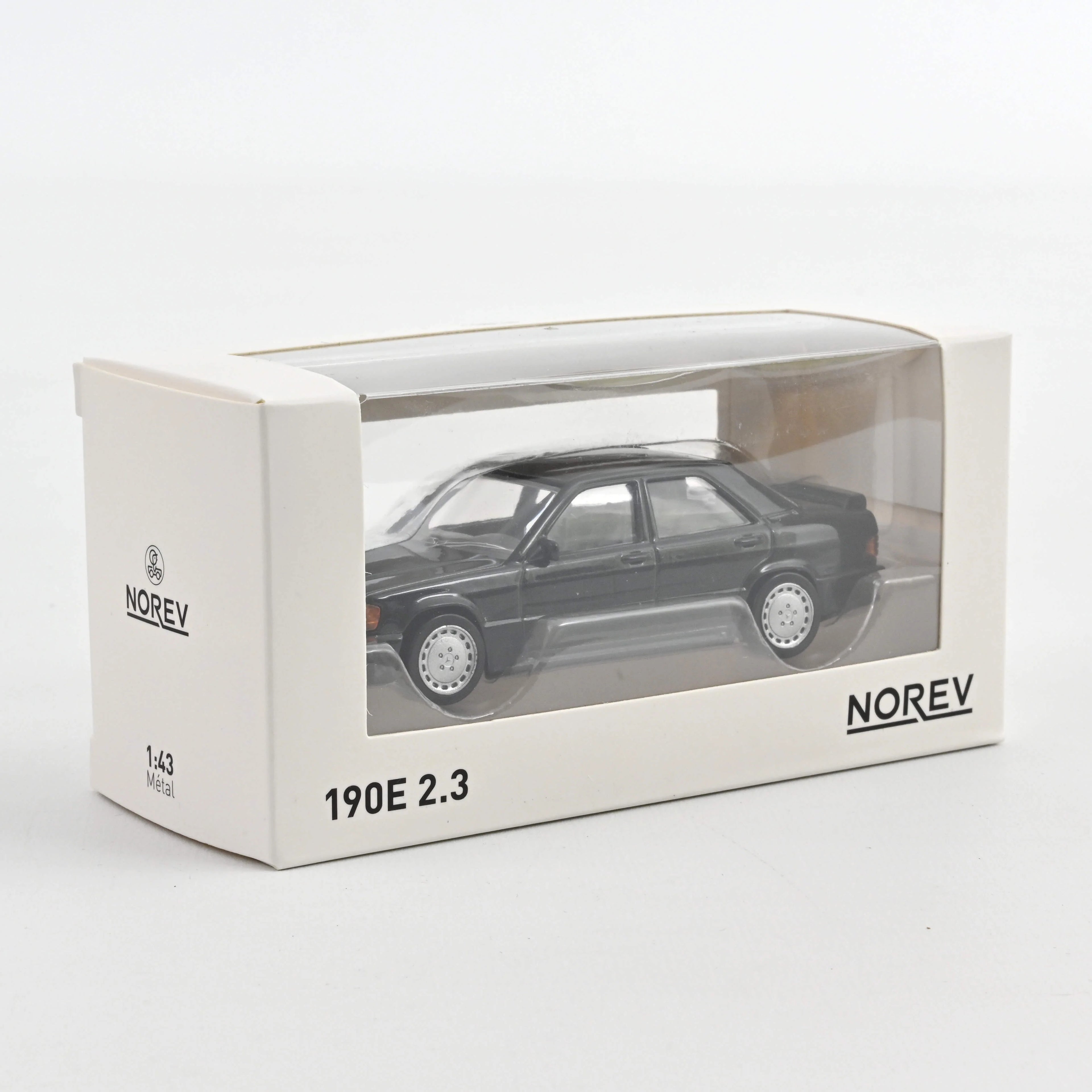 Mercedes Benz 190E 2.3 16 1984 Noir métallisé Jet-car 1:43