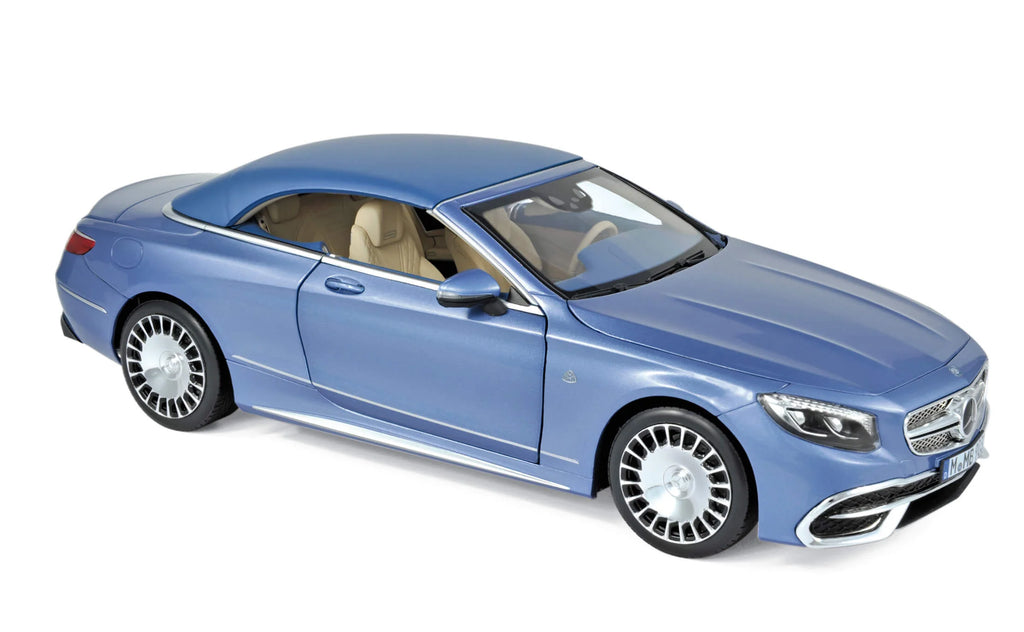 Mercedes-Maybach S650 Cabriolet 2018 Bleu métallisé 1:18