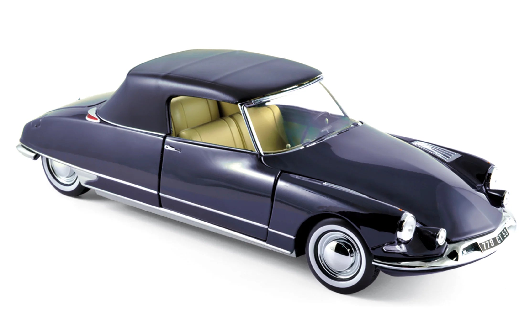 Citroën DS 19 Cabriolet 1961 Bleu Royal 1:18