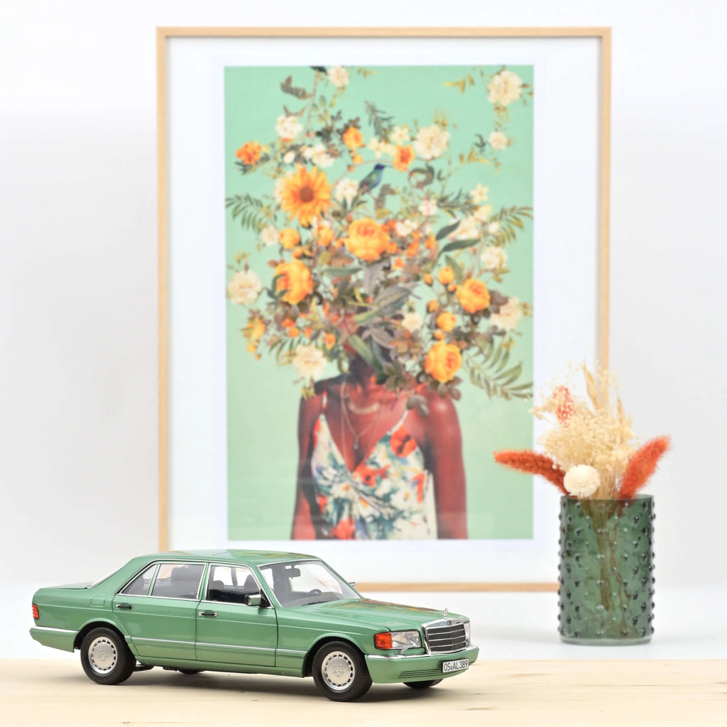 Mercedes-Benz 560 SEL 1991 Light Green metallic 1:18