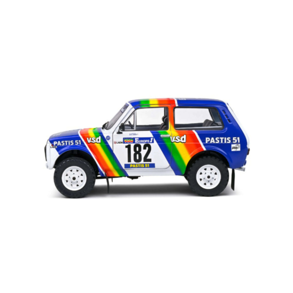 Lada Niva White #182 Jabouille / Sardou Paris-Dakar 1984 1:18