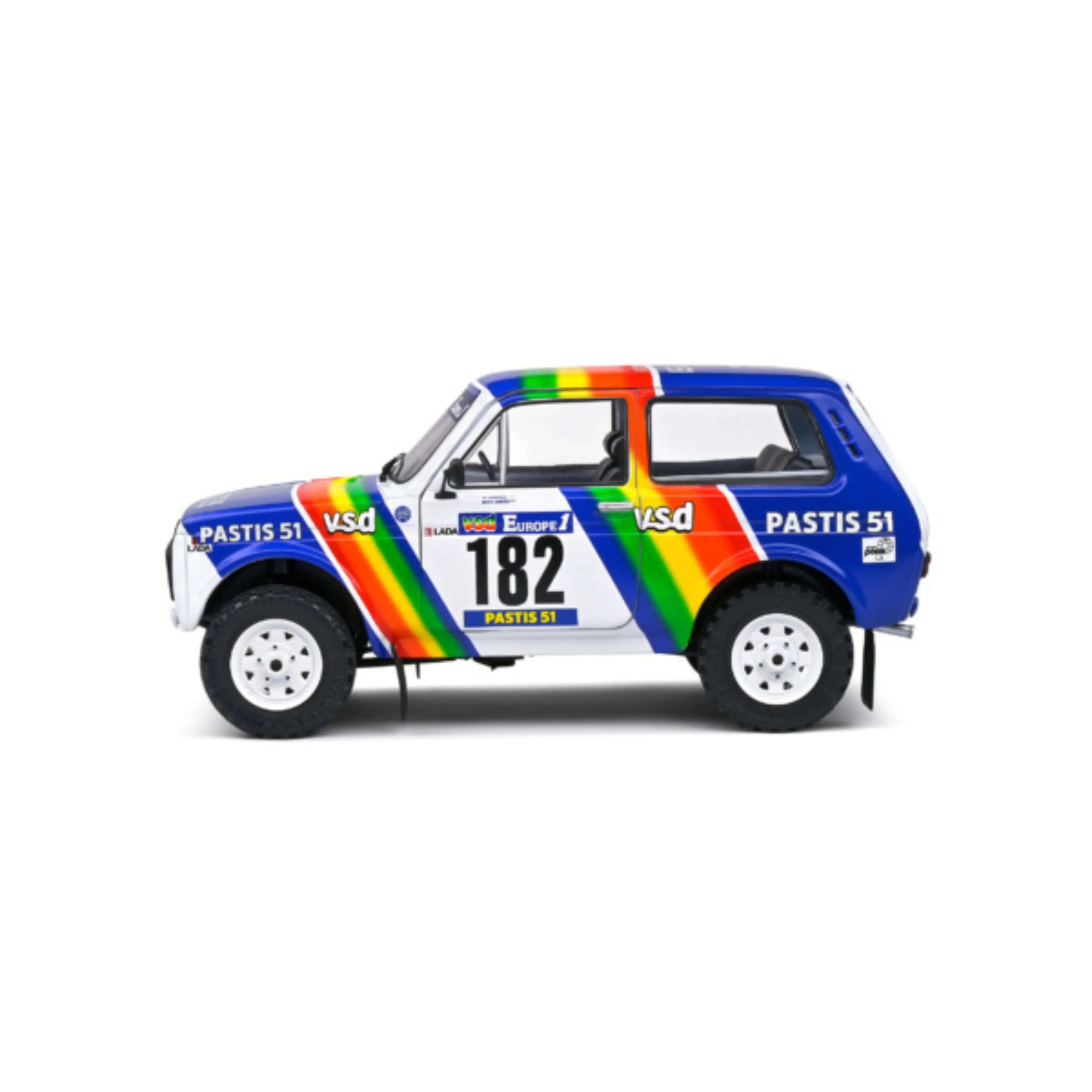 Lada Niva White #182 Jabouille / Sardou Paris-Dakar 1984 1:18