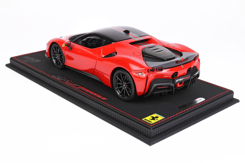 BBR Ferrari SF90 Pack Fiorano Red Corsa Italian Livery - Limited 48 pcs with Display Case