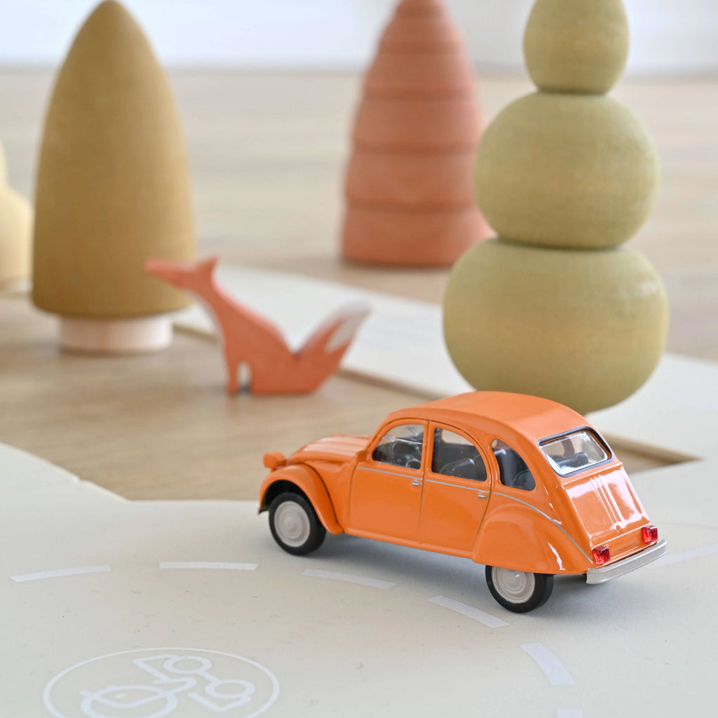 Citroën 2CV 6 Club 1979 Orange Mandarin Jet-car 1:43