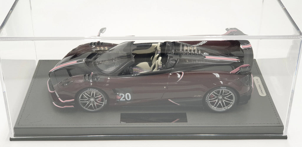 BBR Pagani Huayra Roadster BC Carbonium Schwarz Dunkelrot - Limitiert 48 Stk