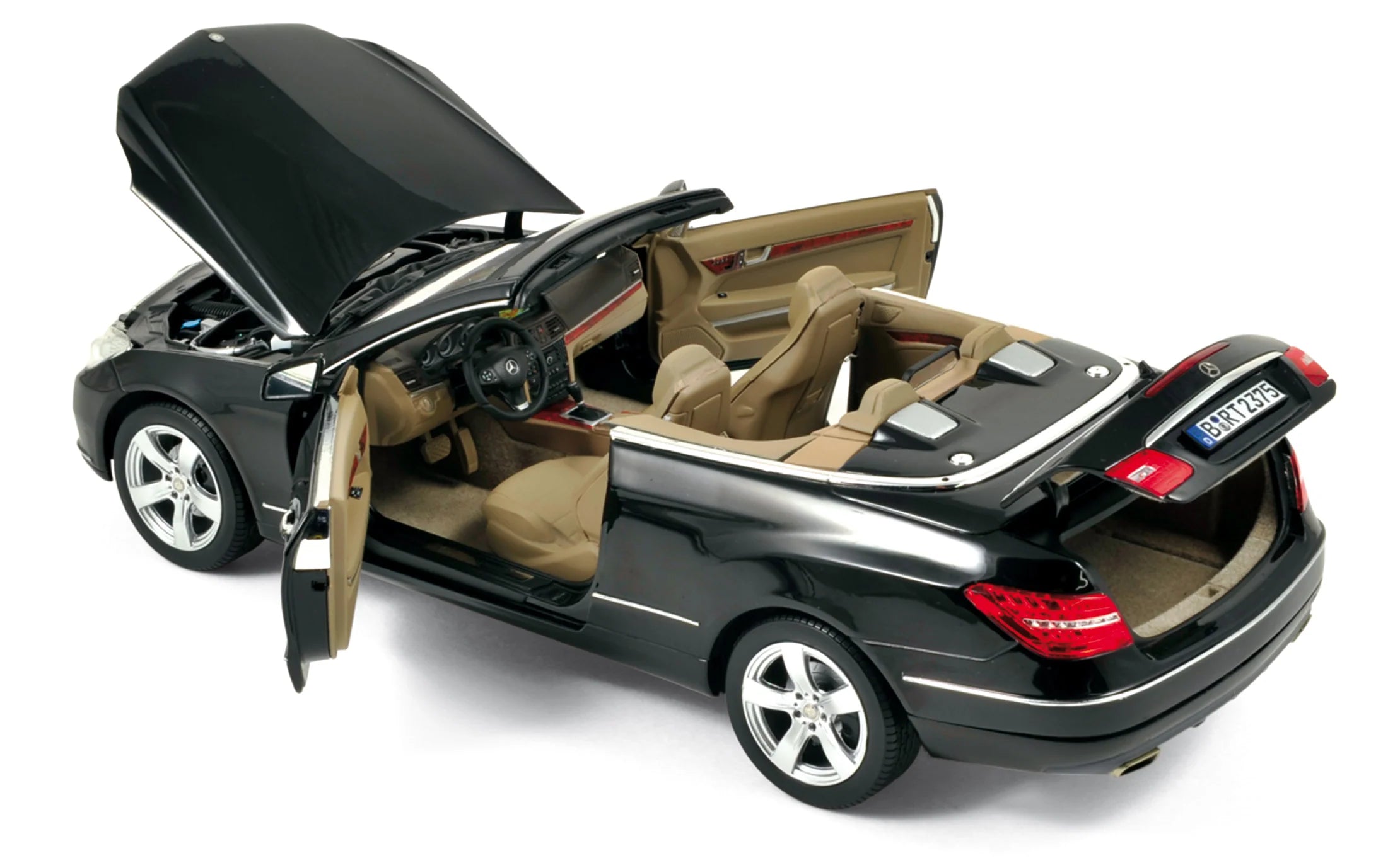 Mercedes-Benz E-Klasse Cabriolet 2010 Black 1:18