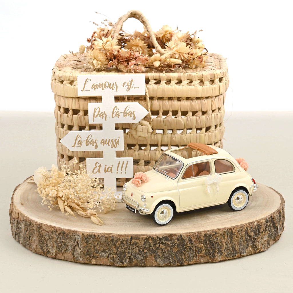 Fiat 500 L 1968 Ivory Wedding Gift 1:18