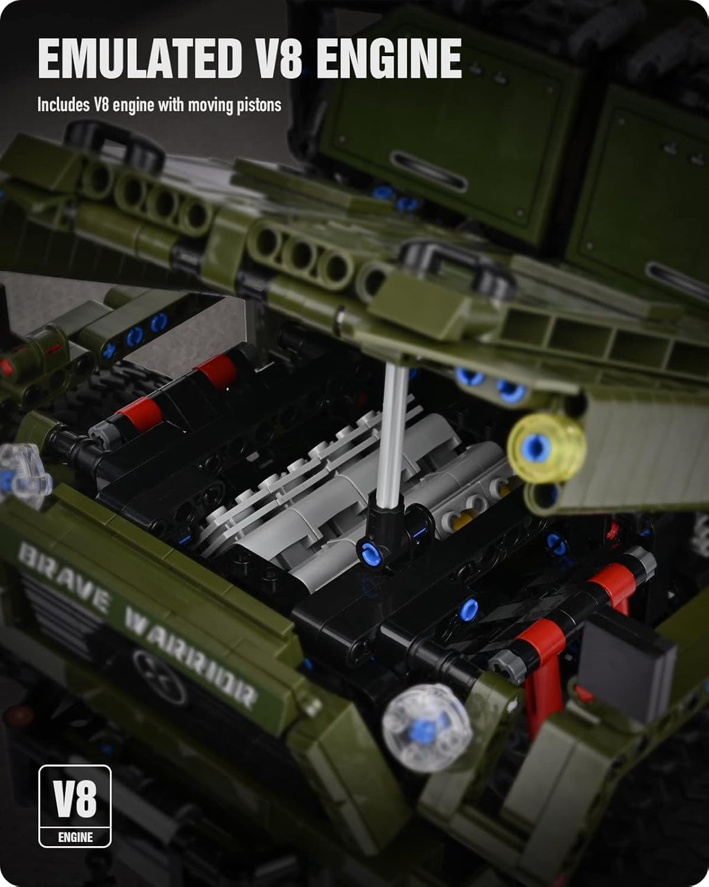 Nifeliz Warrior Military Car (3175 PCS, NF10521)