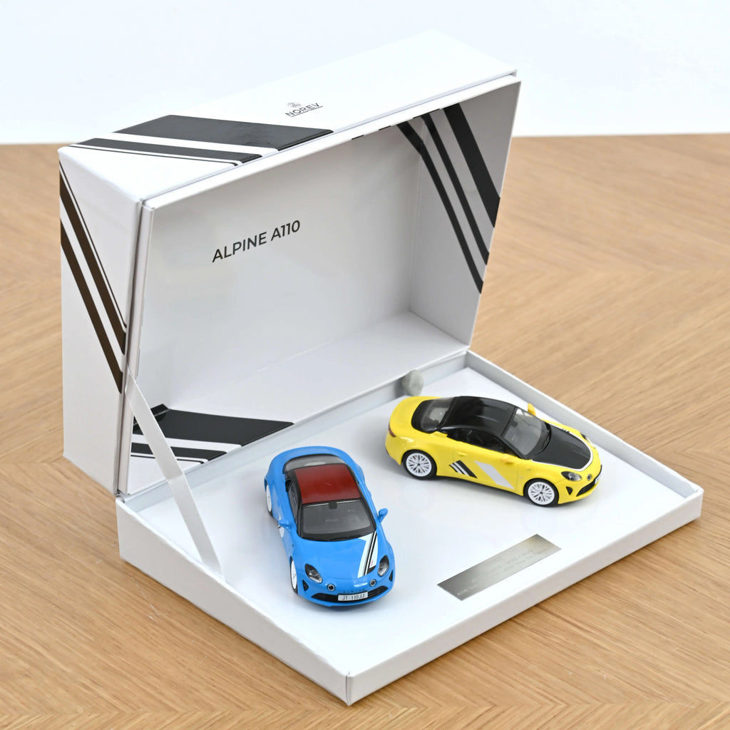 Coffret Cadeau Alpine A110 2023 San Remo 73 & Tour de Corse 75 1:43 - 400 pcs
