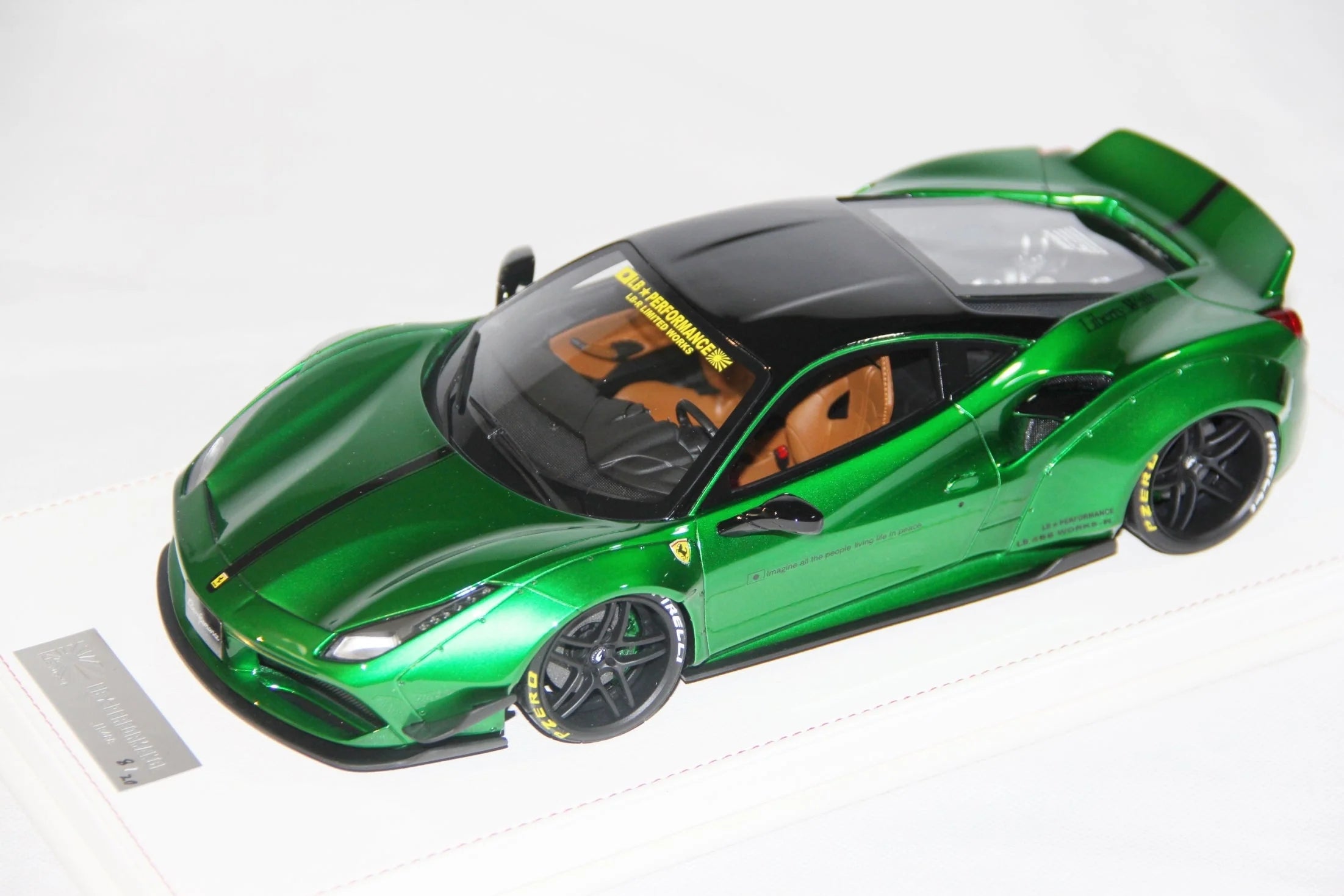 Ferrari 488 Liberty Walk LB Performance, Chrome Green - Limited 20 pcs by LB Work