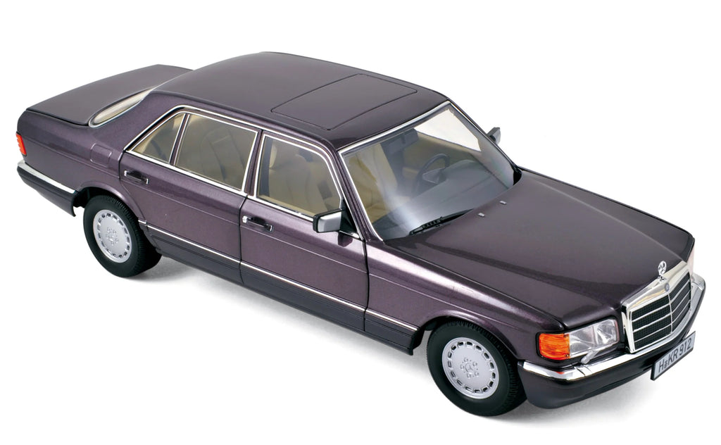 Mercedes-Benz 560 SEL 1991 Purple metallic 1:18