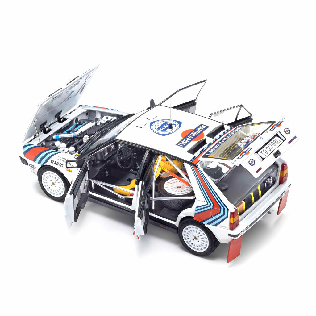 Lancia Delta HF 4WD 1987 Olympus Rally MARTINI ROSSI N°3 1/18
