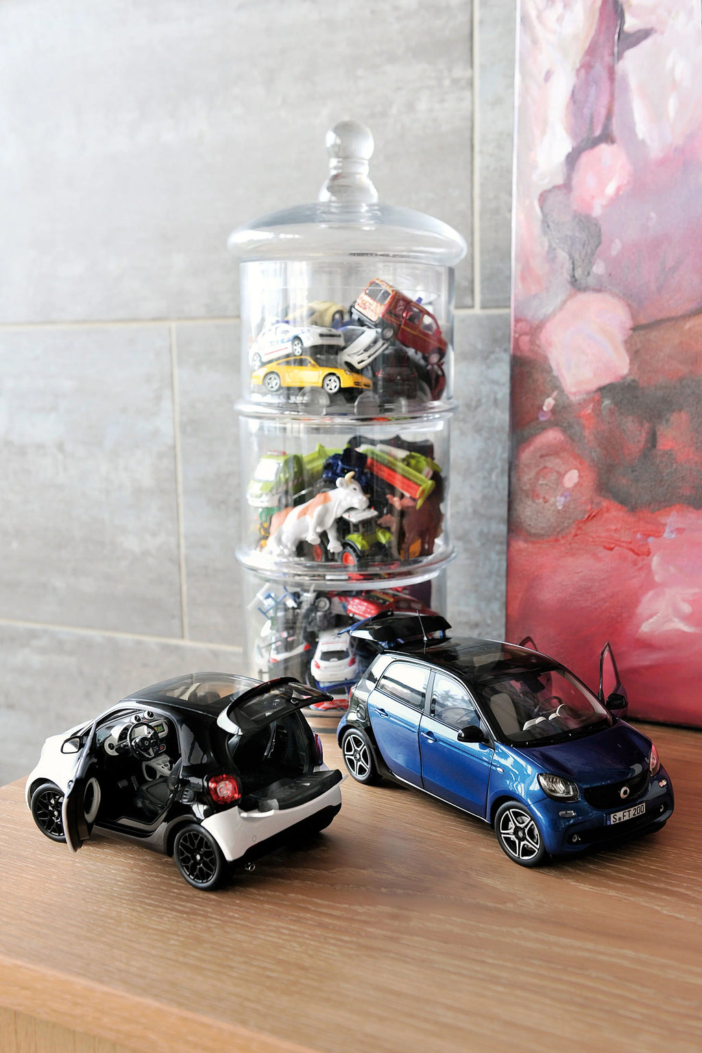 Smart Forfour 2015 Black&Blue 1:18