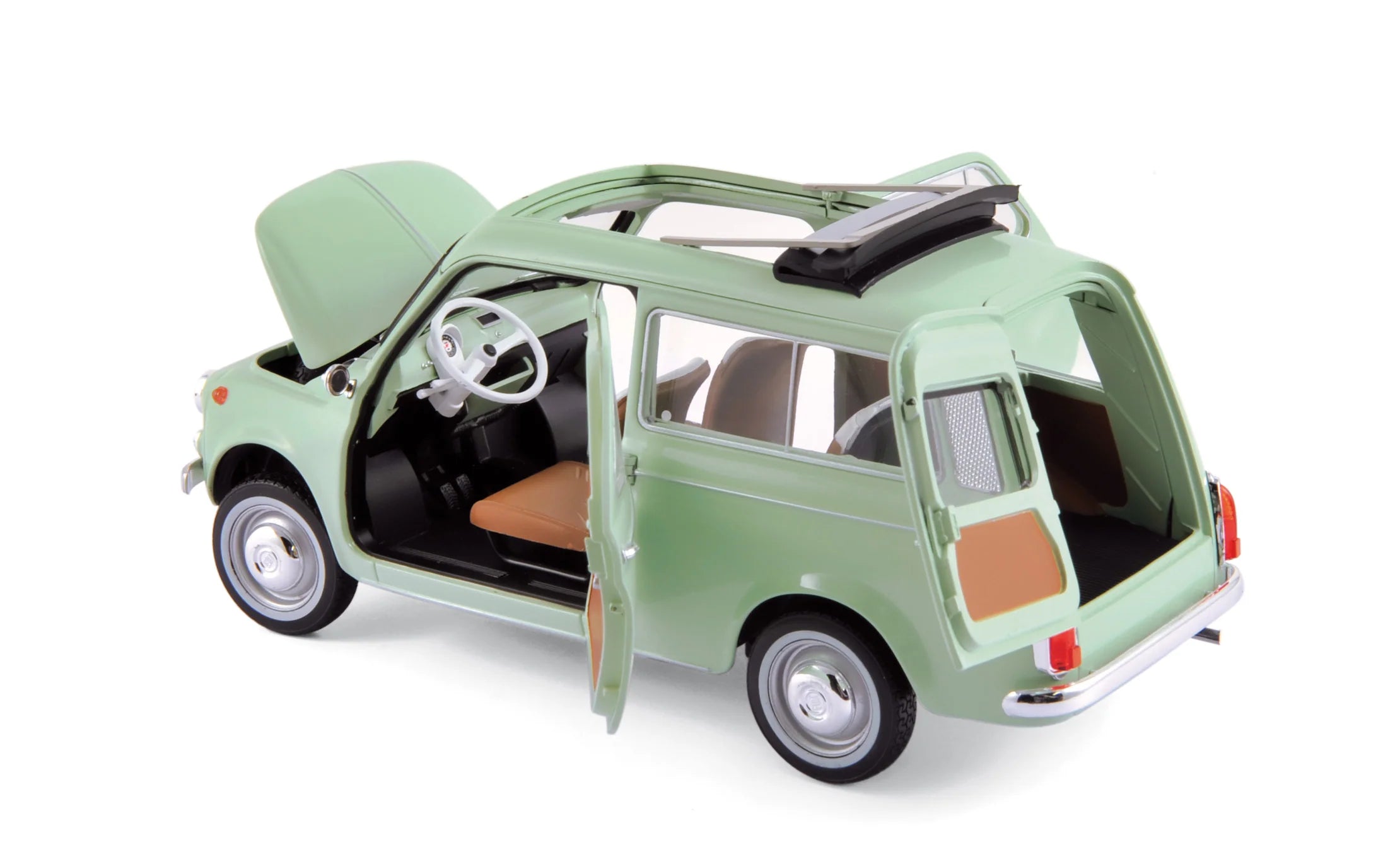 Fiat 500 Giardiniera 1962 Light Green 1:18