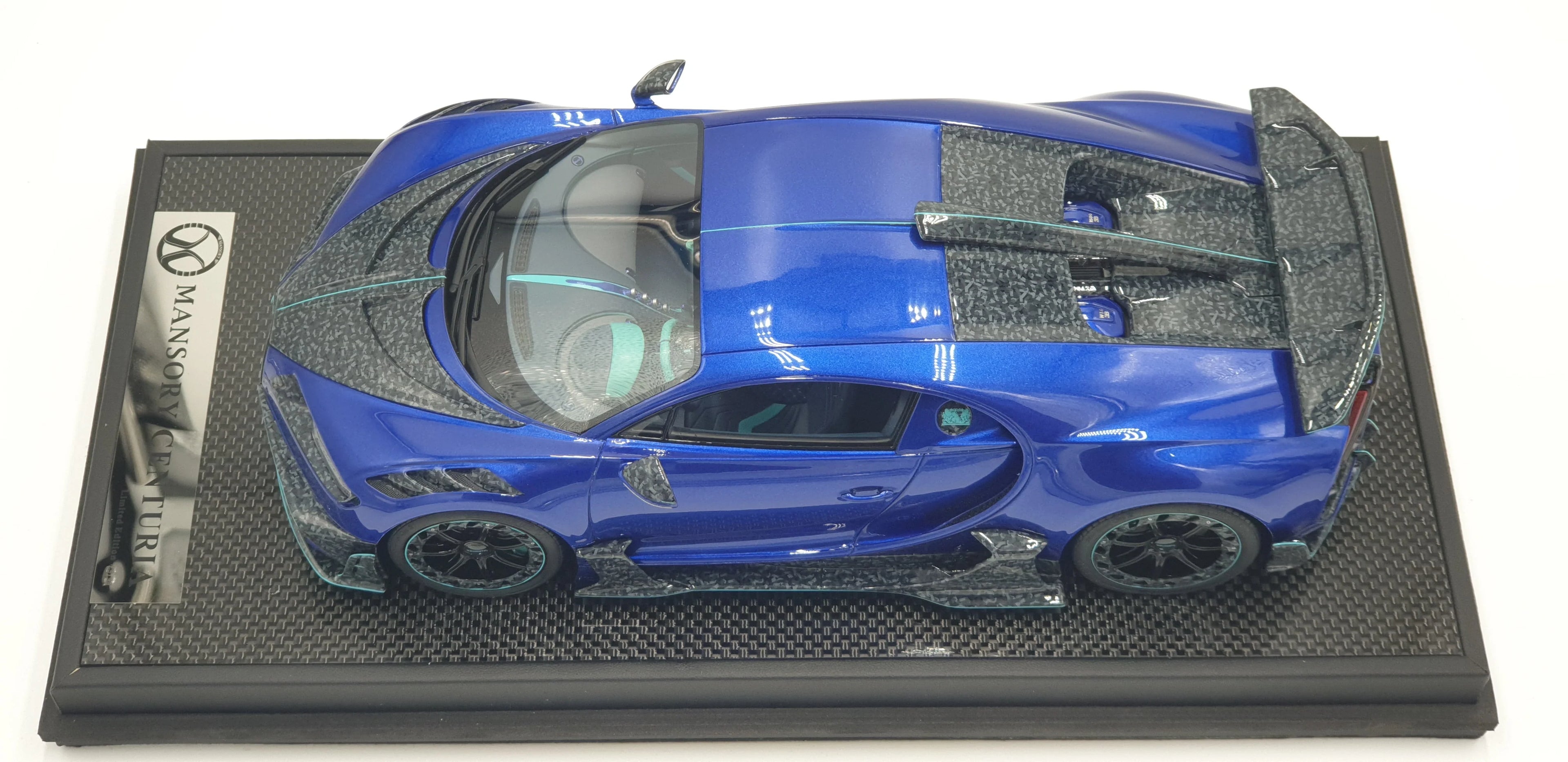 T&P Bugatti Chiron Mansory Centuria Carbone Bleu - Édition limitée 99 pcs