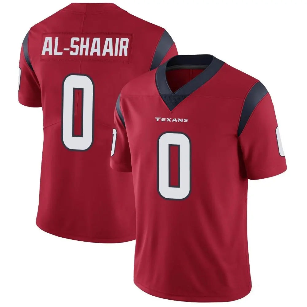 H.Texans #0 Azeez Al-Shaair Player Red Vapor Limited Football Jerseys
