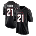 H.Texans #21 Nick Chubb Player Limited Black Fashion Football Jerseys