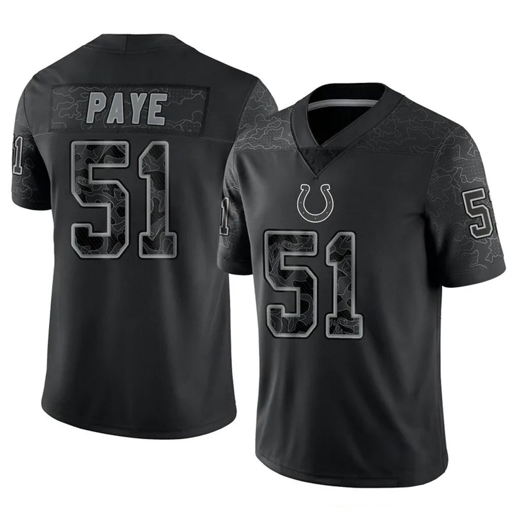 IN.Colts #51 Kwity Paye Player RFLCTV Limited Black Football Jerseys