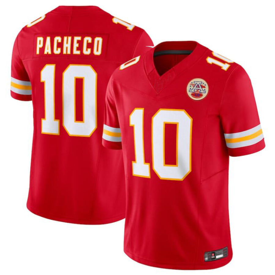 KC.Chiefs #10 Isiah Pacheco Player Red Vapor F.U.S.E. Limited Football Jerseys