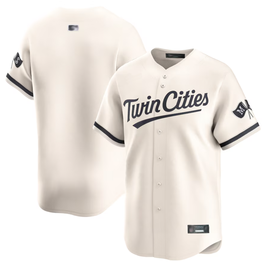 M.Twins Blank Player Cream Limited Baseball Jerseys