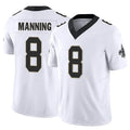 NO.Saints #8 Archie Manning Player White Vapor F.U.S.E. Limited Football Jerseys