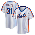 NY.Mets #31 Mike Piazza Player White Home Cooperstown Collection Baseball Jerseys