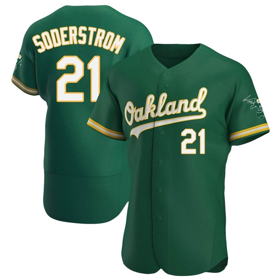 Athletics #21 Tyler Soderstrom Player Green Home Limited Elite Baseball Jerseys